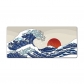 Eco-friendly Sea Waves Mouse Pad 4mm Thickness for Gaming Keyboard USB Anti-slip Rubber Base Desk Mat